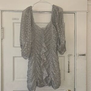 Mini Puff sleeve Cocktail Dresss